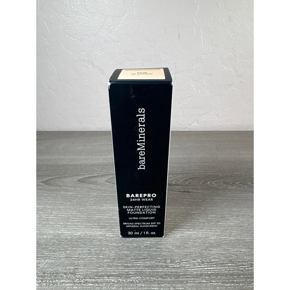 bareMinerals BAREPRO 24HR Wear Matte Liquid Foundation Fair 10 Warm SPF 20 1oz